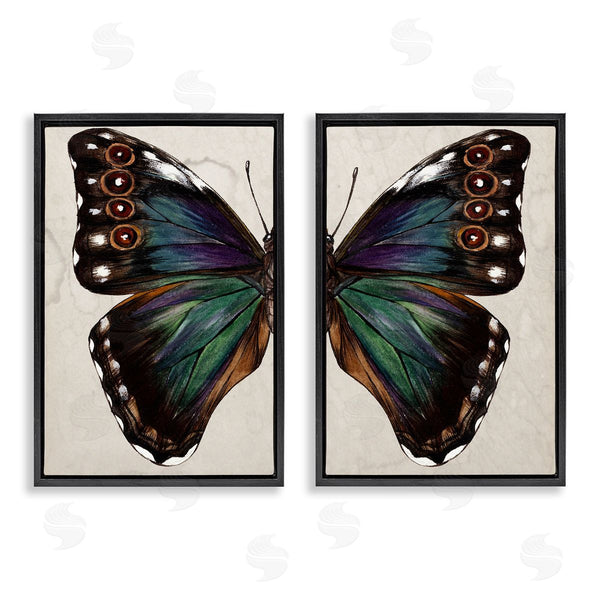 Stupell Industries Melissa Wang | Colorful Purple Green Butterfly Wall Art