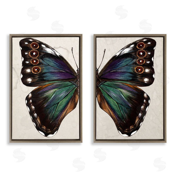 Stupell Industries Melissa Wang | Colorful Purple Green Butterfly Wall Art