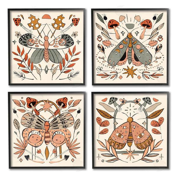 Stupell Industries Melissa Wang | Cottage Moths & Mushrooms Wall Art