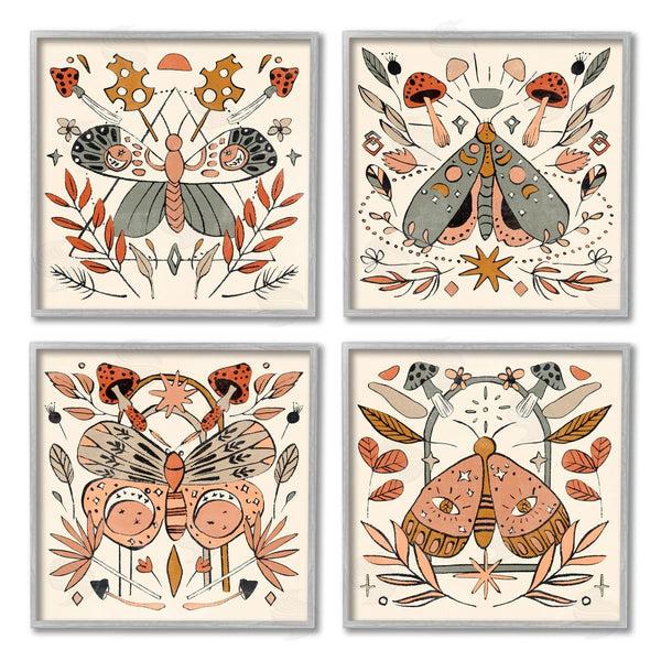 Stupell Industries Melissa Wang | Cottage Moths & Mushrooms Wall Art