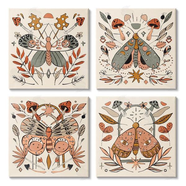 stupell industries Melissa Wang | Cottage Moths & Mushrooms Wall Art