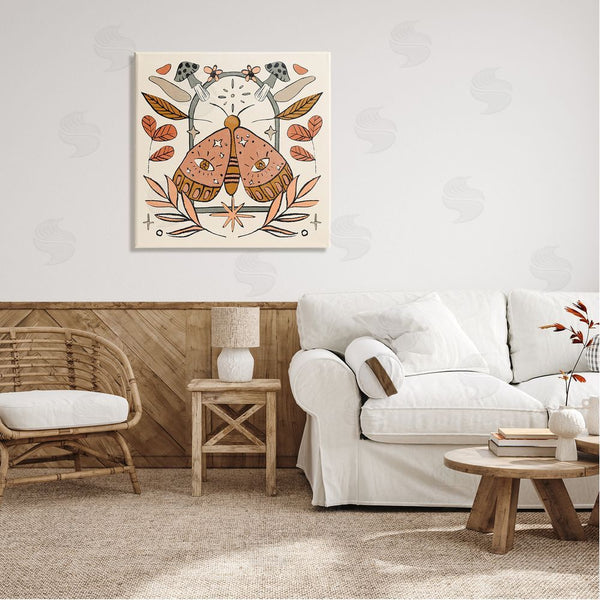 Stupell Industries Melissa Wang | Cottagecore Moth & Mushrooms Wall Art