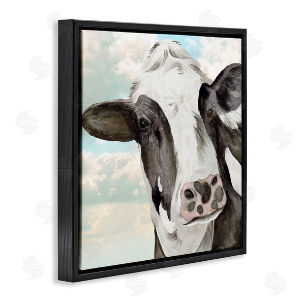 Stupell Industries Melissa Wang | Country Cow & Clouds Wall Art