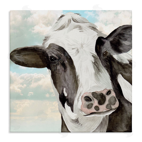 stupell industries Melissa Wang | Country Cow & Clouds Wall Art