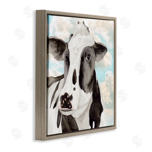 Stupell Industries Melissa Wang | Cow & Cloudy Sky Wall Art
