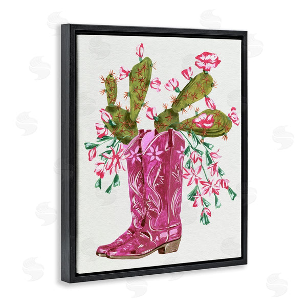 Stupell Industries Melissa Wang | Cowgirl Boots & Cactus