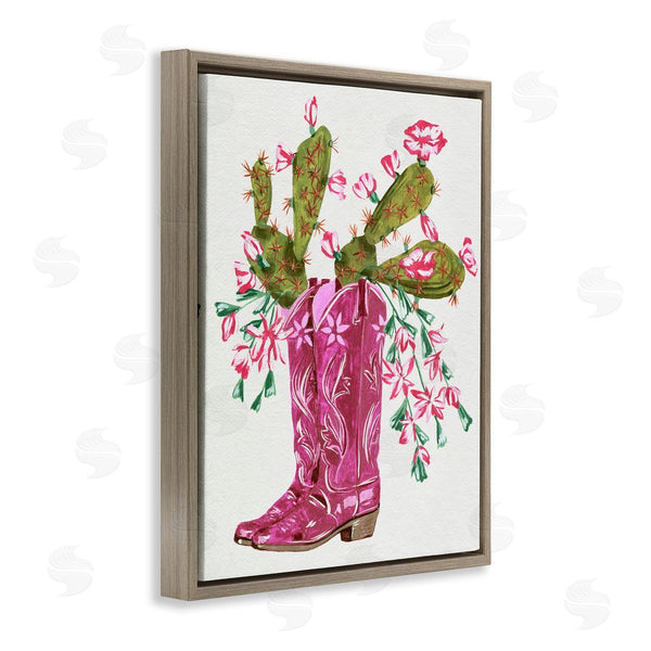 Stupell Industries Melissa Wang | Cowgirl Boots & Cactus