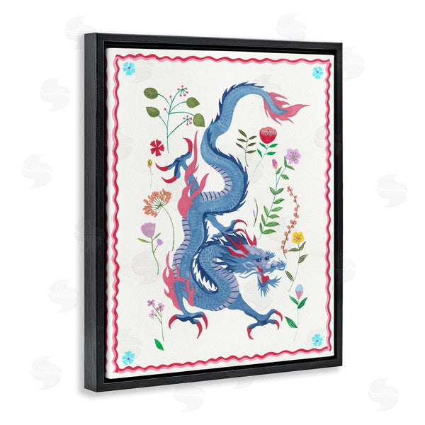 Stupell Industries Melissa Wang | Cultural Dragon & Plants