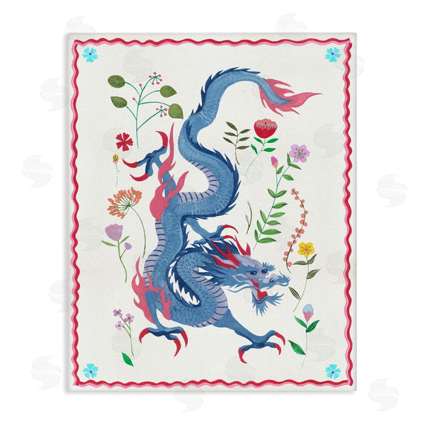 stupell industries Melissa Wang | Cultural Dragon & Plants