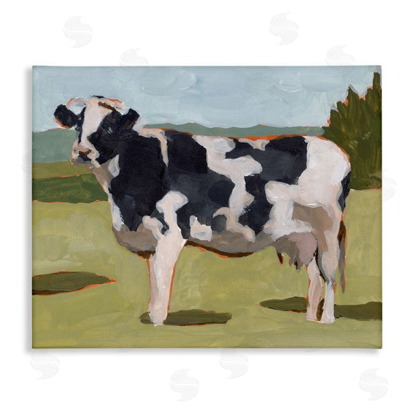 stupell industries Melissa Wang | Dairy Farm Cow Grazing Country Cattle Traditional Painting Wall Art