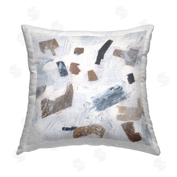Stupell Industries Melissa Wang | Dappled Abstract Forms Printed Throw Pillow