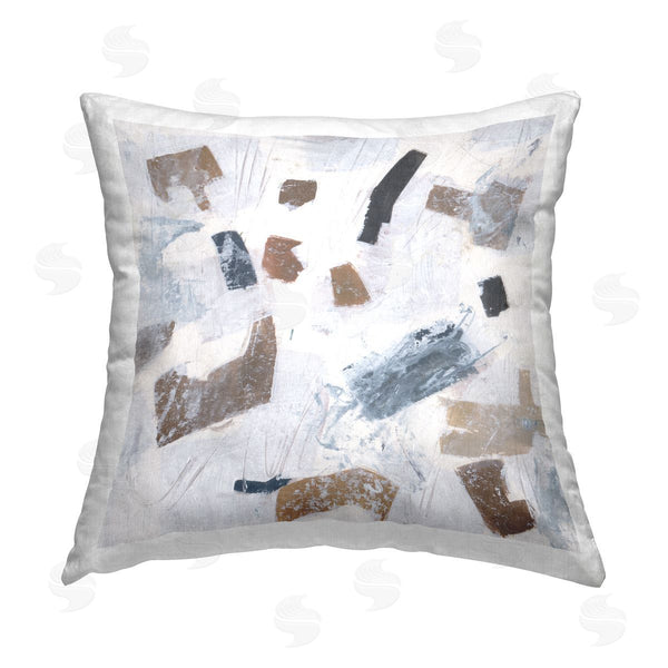 stupell industries Melissa Wang | Dappled Abstract Forms Printed Throw Pillow