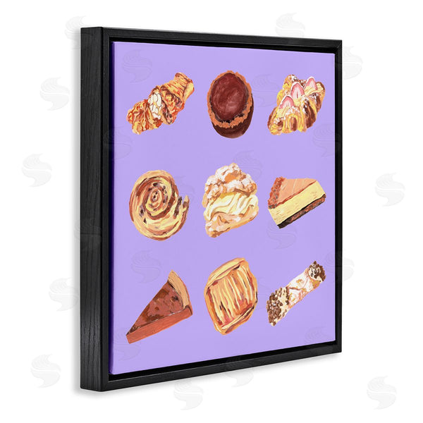Stupell Industries Melissa Wang | Delicious Pastries On Purple Wall Art