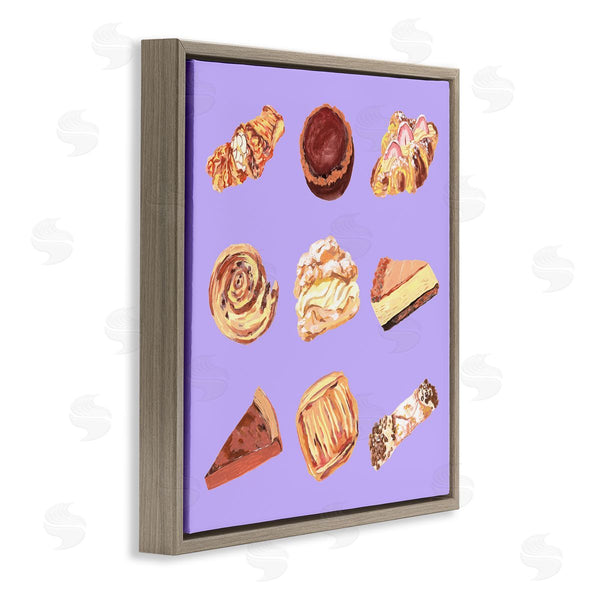 Stupell Industries Melissa Wang | Delicious Pastries On Purple Wall Art