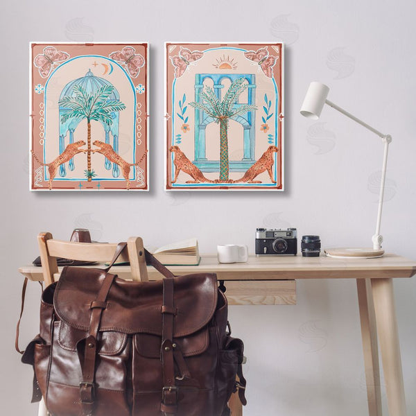 Stupell Industries Melissa Wang | Doorway Cheetah Palms Wall Art