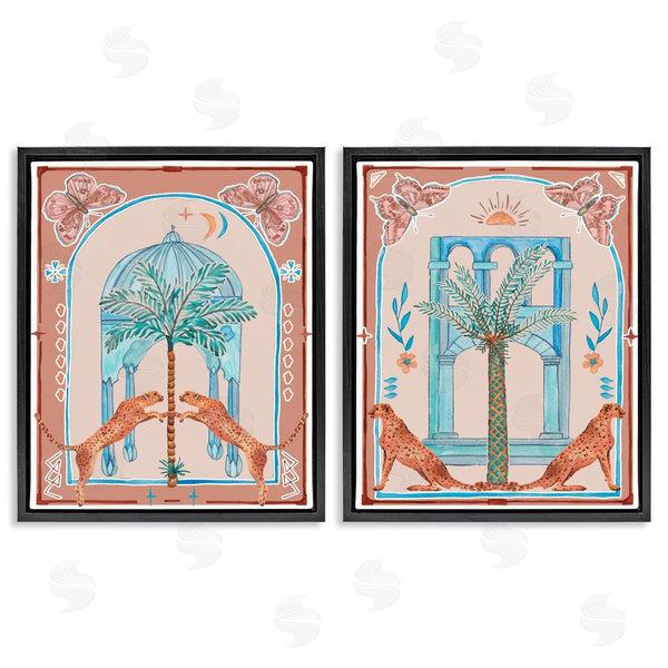 Stupell Industries Melissa Wang | Doorway Cheetah Palms Wall Art