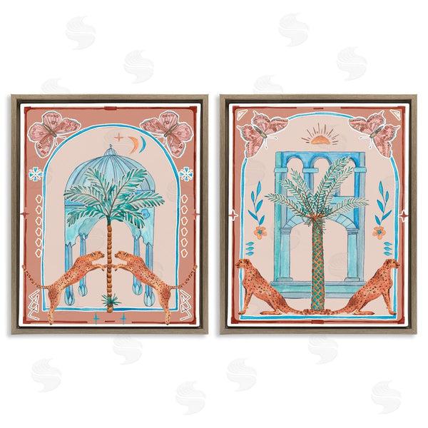 Stupell Industries Melissa Wang | Doorway Cheetah Palms Wall Art