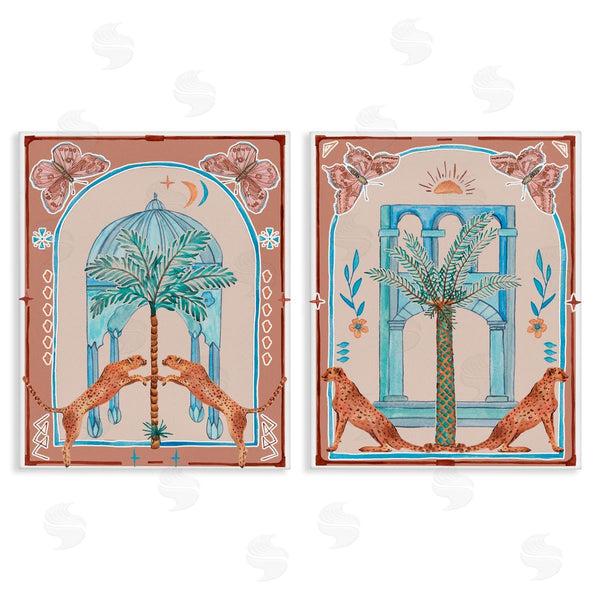 stupell industries Melissa Wang | Doorway Cheetah Palms Wall Art