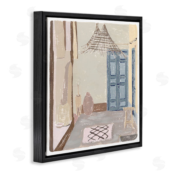 Stupell Industries Melissa Wang | European Lounge Interior Soft Coastal City Room Wall Art