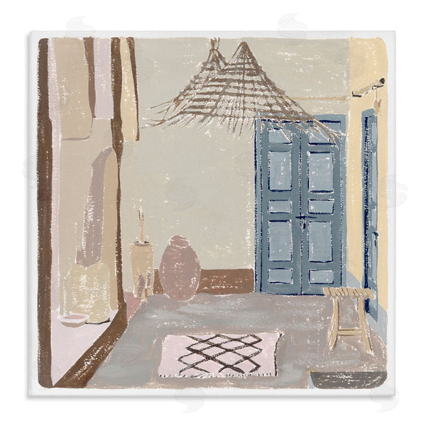 stupell industries Melissa Wang | European Lounge Interior Soft Coastal City Room Wall Art