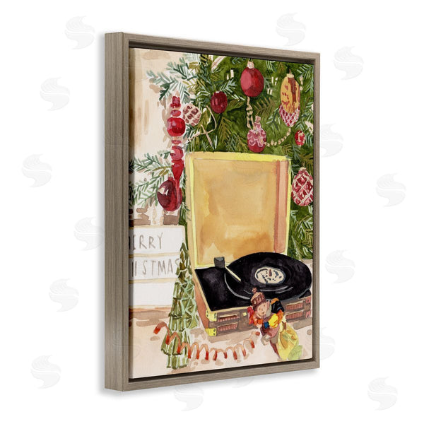 Stupell Industries Melissa Wang | Festive Christmas Music Records
