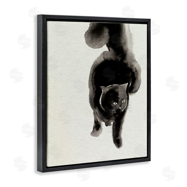 Stupell Industries Melissa Wang | Fierce Black Cat Wall Art