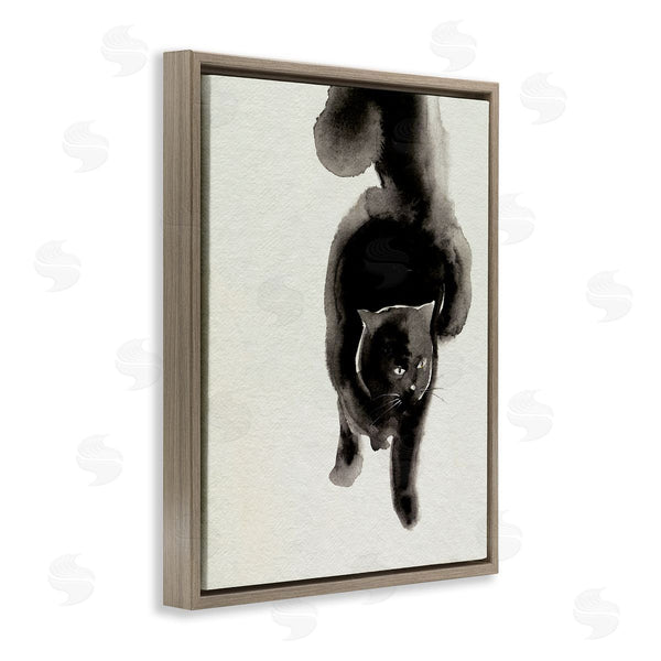 Stupell Industries Melissa Wang | Fierce Black Cat Wall Art