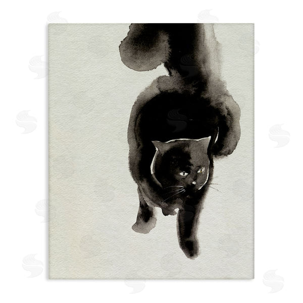 stupell industries Melissa Wang | Fierce Black Cat Wall Art