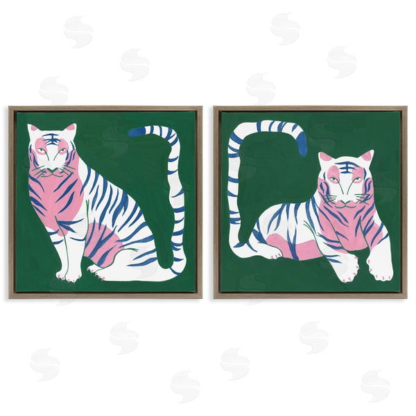 Stupell Industries Melissa Wang | Fierce Lounging Tigers