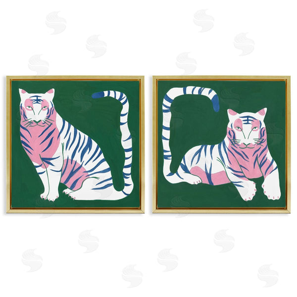 Stupell Industries Melissa Wang | Fierce Lounging Tigers