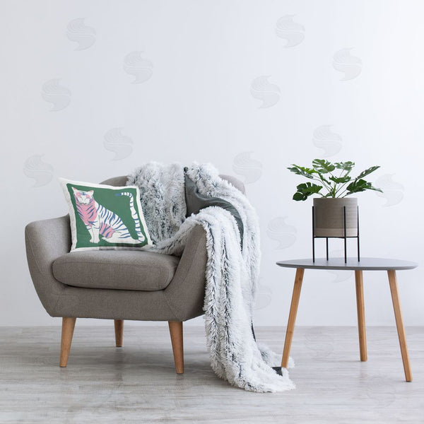 Stupell Industries Melissa Wang | Fierce Modern Tiger Printed Throw Pillow
