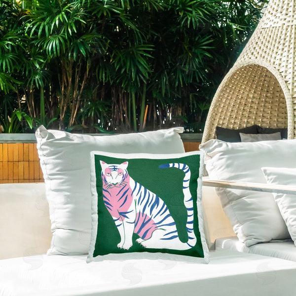Stupell Industries Melissa Wang | Fierce Modern Tiger Printed Throw Pillow