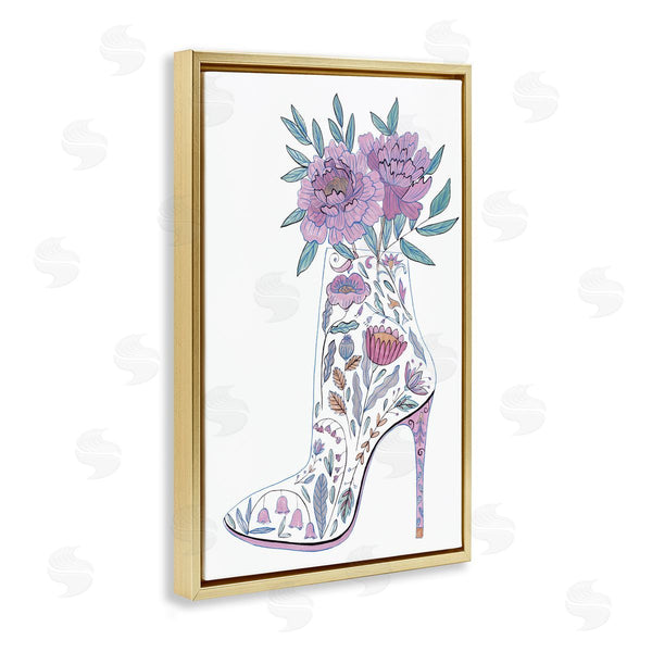 Stupell Industries Melissa Wang | Floral Heel Bouquet Wall Art