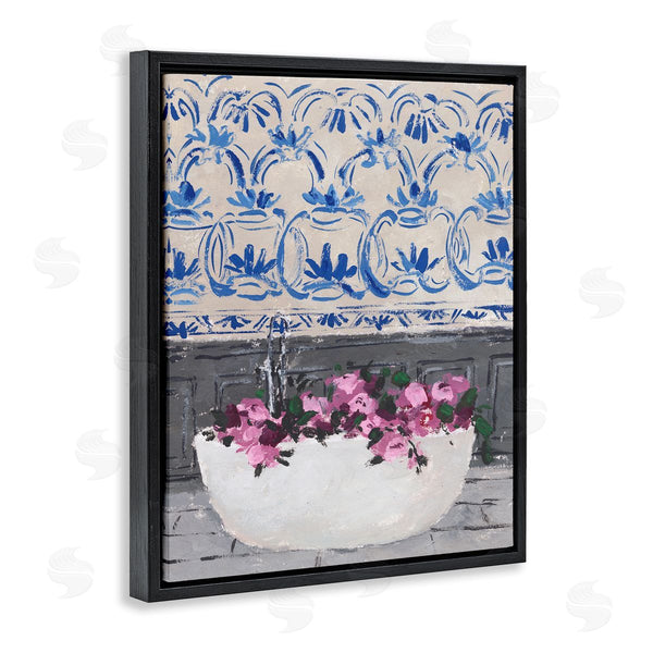 Stupell Industries Melissa Wang | Flowers In Bath Tub Interior