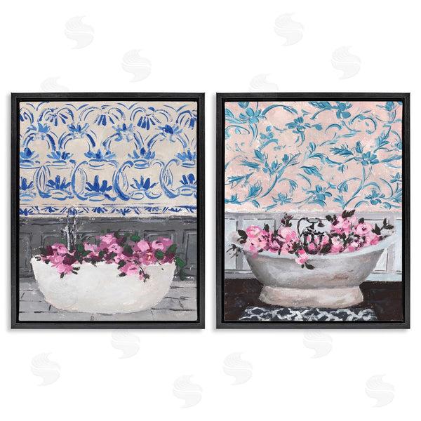 Stupell Industries Melissa Wang | Flowers In Bath Tub Interior Design