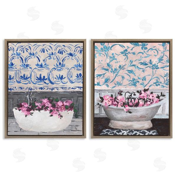 Stupell Industries Melissa Wang | Flowers In Bath Tub Interior Design