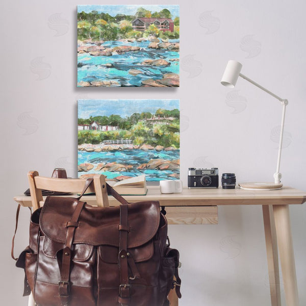 Stupell Industries Melissa Wang | Flowing River Rocks Wall Art