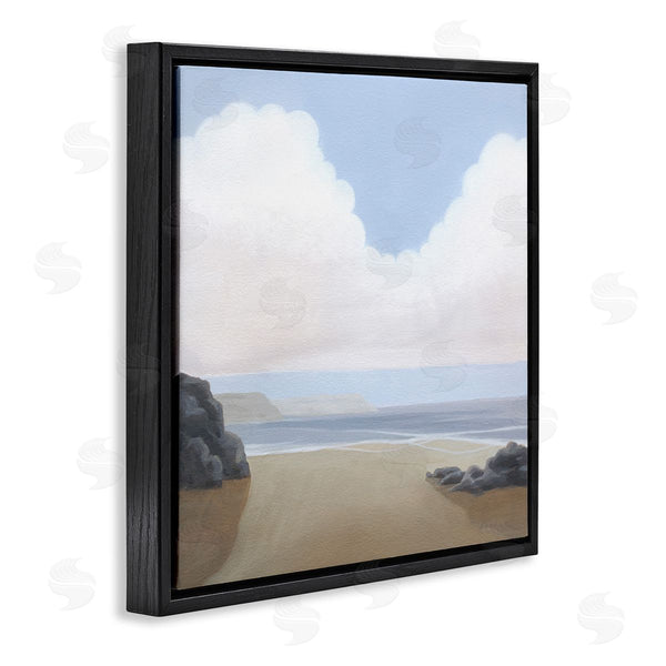 Stupell Industries Melissa Wang | Fluffy Clouds Over Beach