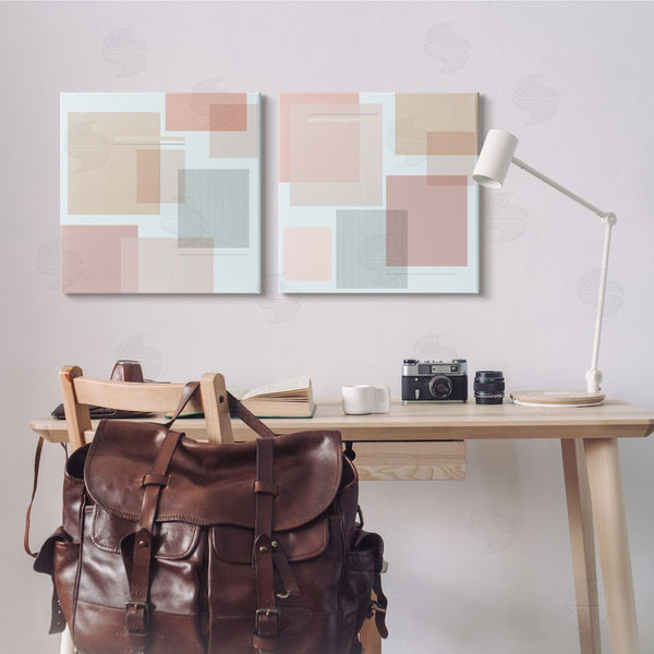 Stupell Industries Melissa Wang | Geometric Square Shape Collage Wall Art