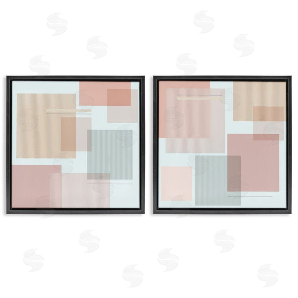 Stupell Industries Melissa Wang | Geometric Square Shape Collage Wall Art