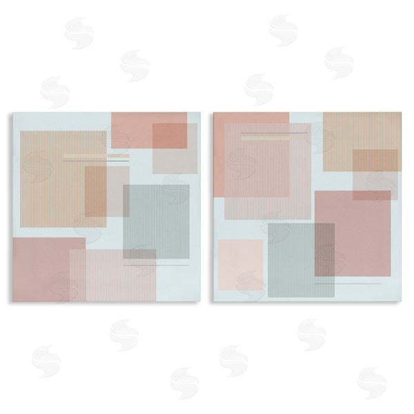 stupell industries Melissa Wang | Geometric Square Shape Collage Wall Art