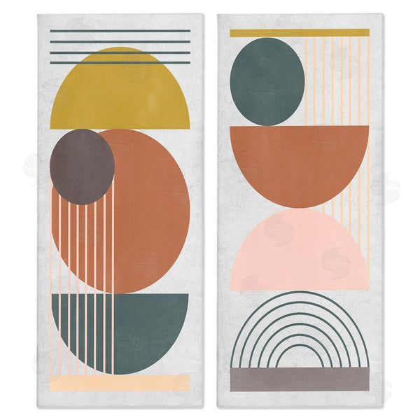 stupell industries Melissa Wang | Geometric Study of Lines Arches Circles Wall Art