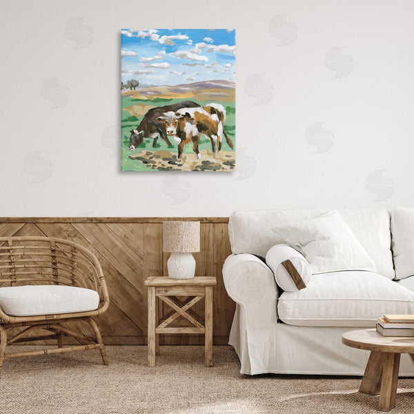 Stupell Industries Melissa Wang | Grazing Cattle Landscape Wall Art