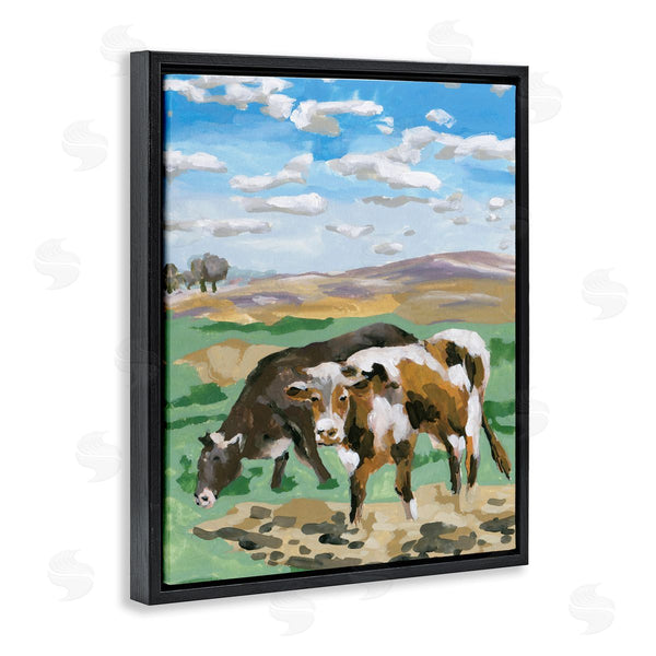 Stupell Industries Melissa Wang | Grazing Cattle Landscape Wall Art
