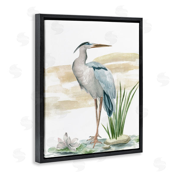 Stupell Industries Melissa Wang | Heron & Lotus Flower Wall Art