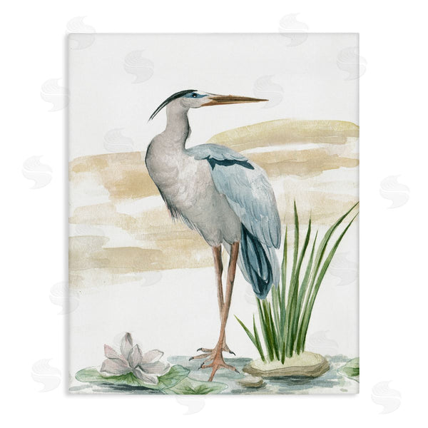 stupell industries Melissa Wang | Heron & Lotus Flower Wall Art