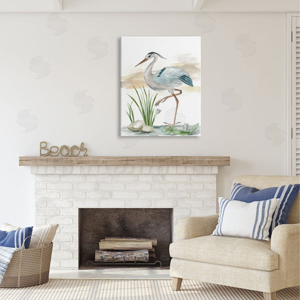 Stupell Industries Melissa Wang | Heron On Pond Painting Wall Art