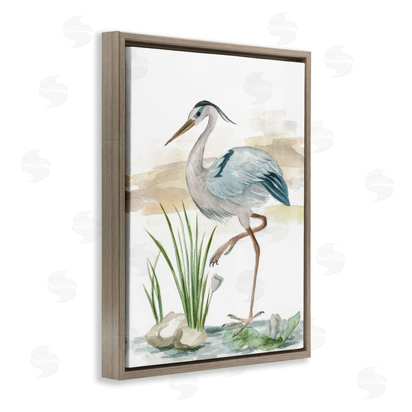 Stupell Industries Melissa Wang | Heron On Pond Painting Wall Art