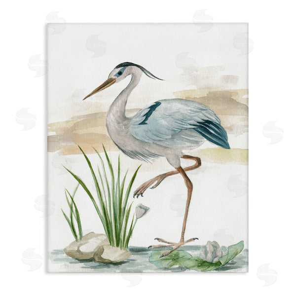 stupell industries Melissa Wang | Heron on Pond Painting Wall Art