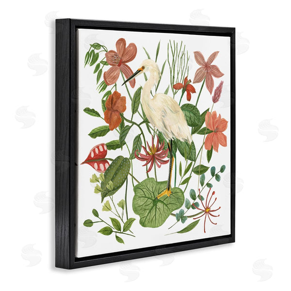 Stupell Industries Melissa Wang | Heron With Wild Florals
